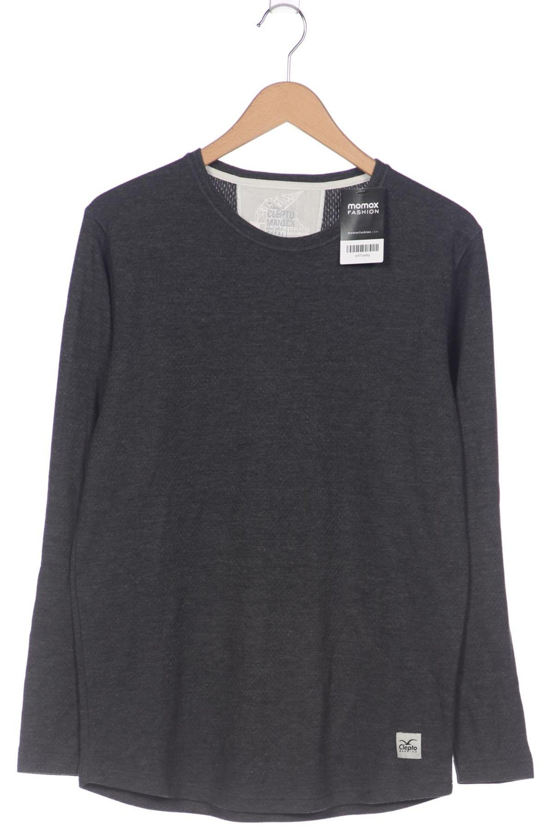 Cleptomanicx Pullover S in Grau: Vorderseite