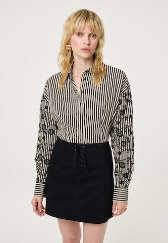 Fabienne Chapot Blouse in Zwart: voorkant
