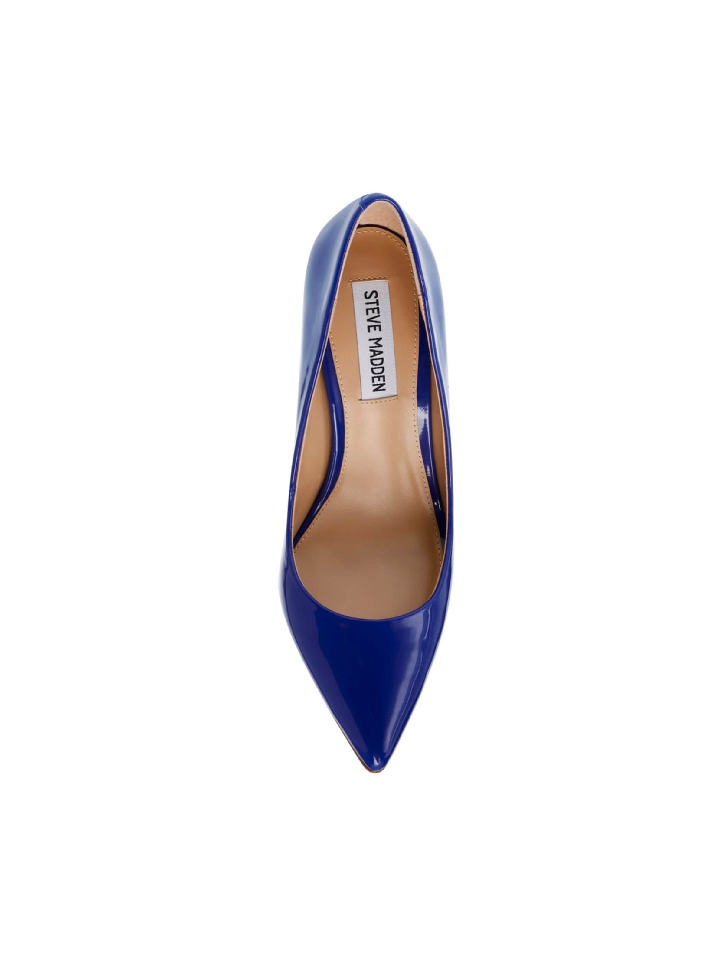 STEVE MADDEN Pumps 'NOTARY BLUE PATENT' i blå
