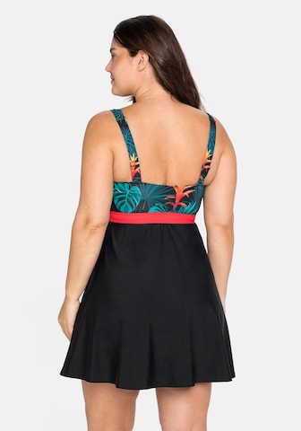 SHEEGO - Soutien Bustier Vestido de fato de banho em preto