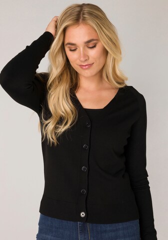 BASE LEVEL Knit Cardigan in Black