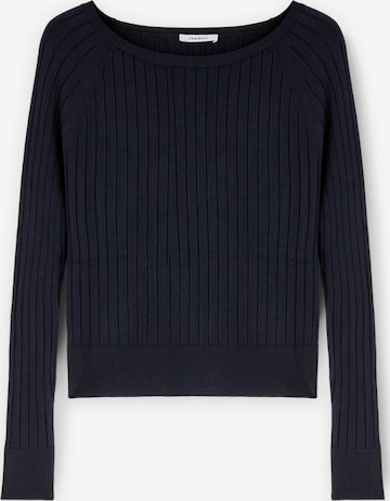 Pull-over MOTIVI en bleu : devant