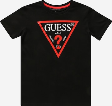 T-Shirt GUESS en noir : devant