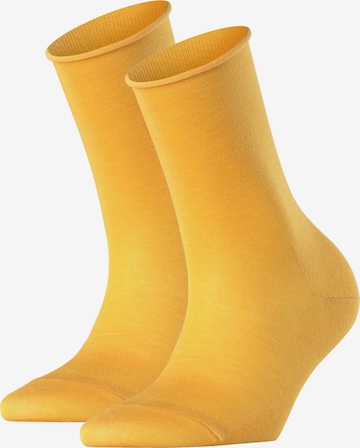 Chaussettes FALKE en jaune : devant