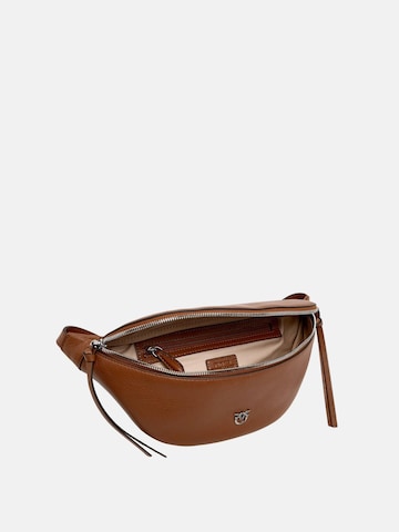 PINKO - Riñonera 'TRITTICOVITELLO NEW BIKER' en marrón