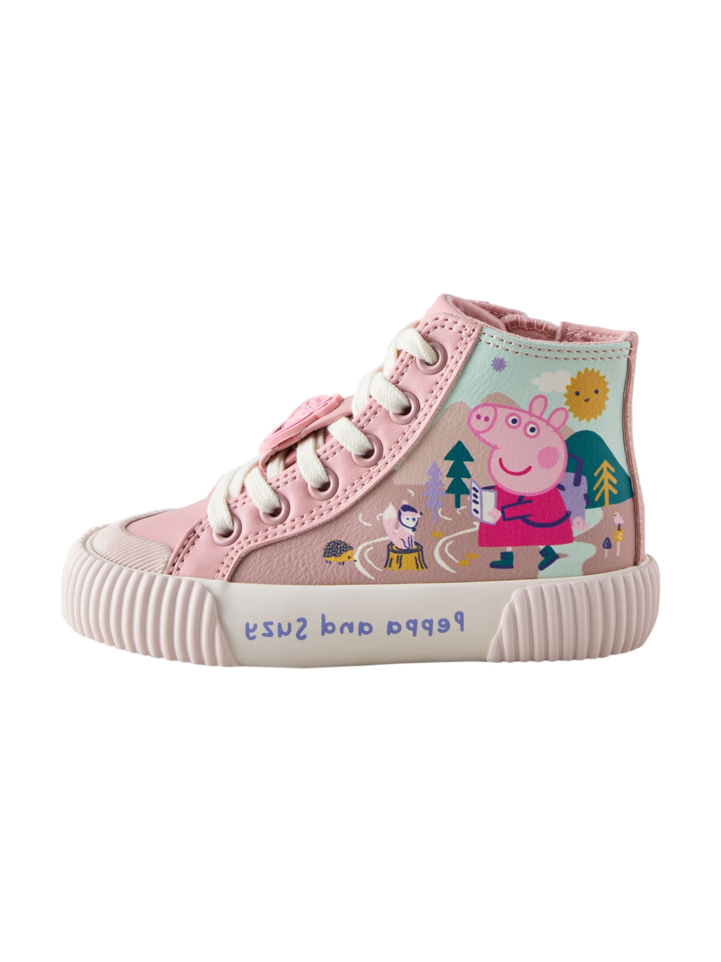 Sneaker 'Peppa Pig' di Next in rosa: frontale