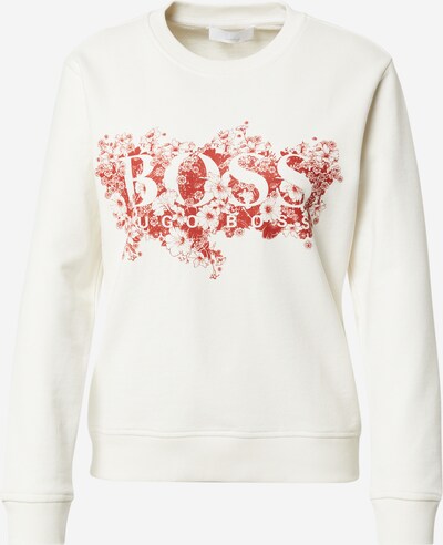 BOSS Casual Sweatshirt i rød / hvid, Produktvisning