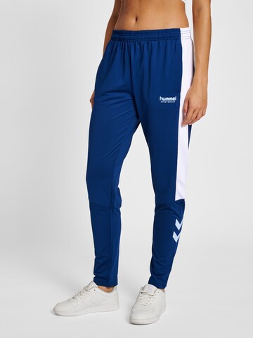 Hummel Slim fit Sports trousers 'Agility' in Blue: front