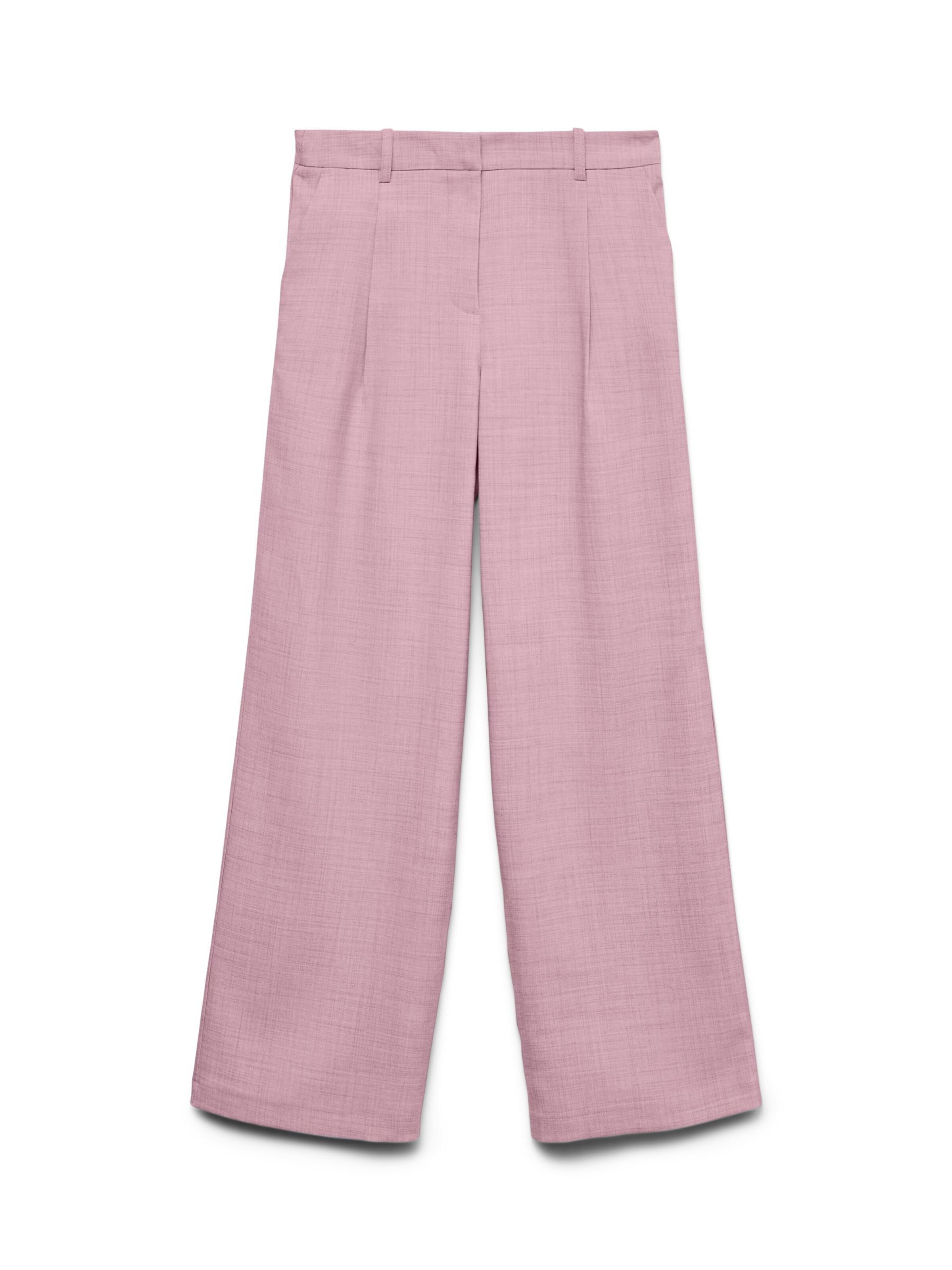 VERO MODA - Pantalón plisado 'VMCassidy' en rosa: frente