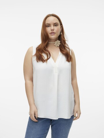 Vero Moda Curve Bluse 'ELVA' in Weiß: Vorderseite