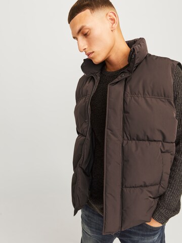 Gilet 'JJEBradley' JACK & JONES en marron