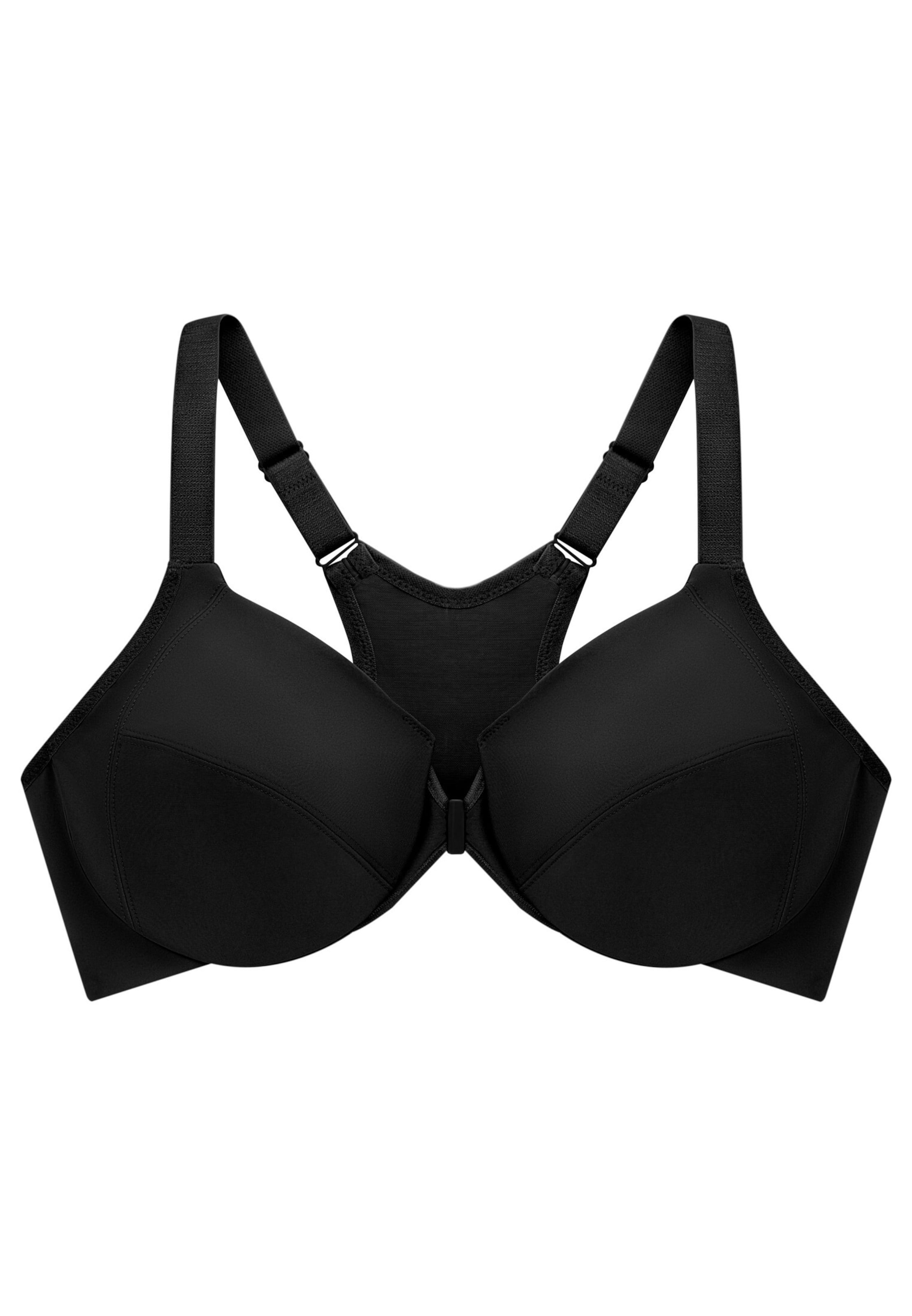 GLAMORISE T-shirt Bra 'WonderWire' in Black: front