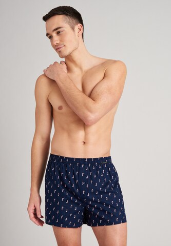 SCHIESSER Boxershorts 'Fun Prints' in Blau