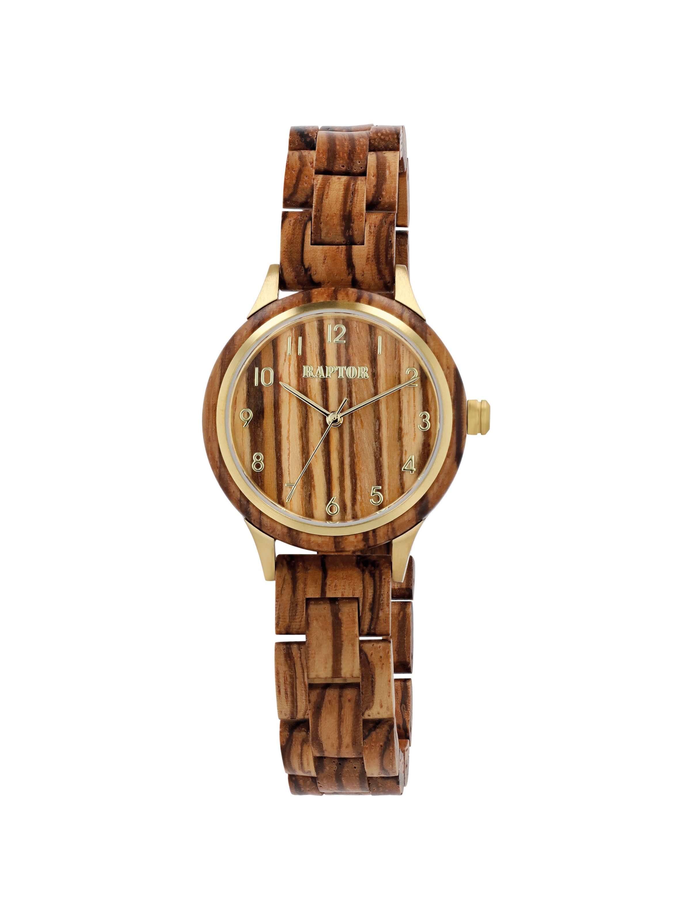 Raptor Analog Watch 'Lenni, Mineralglas' in Brown