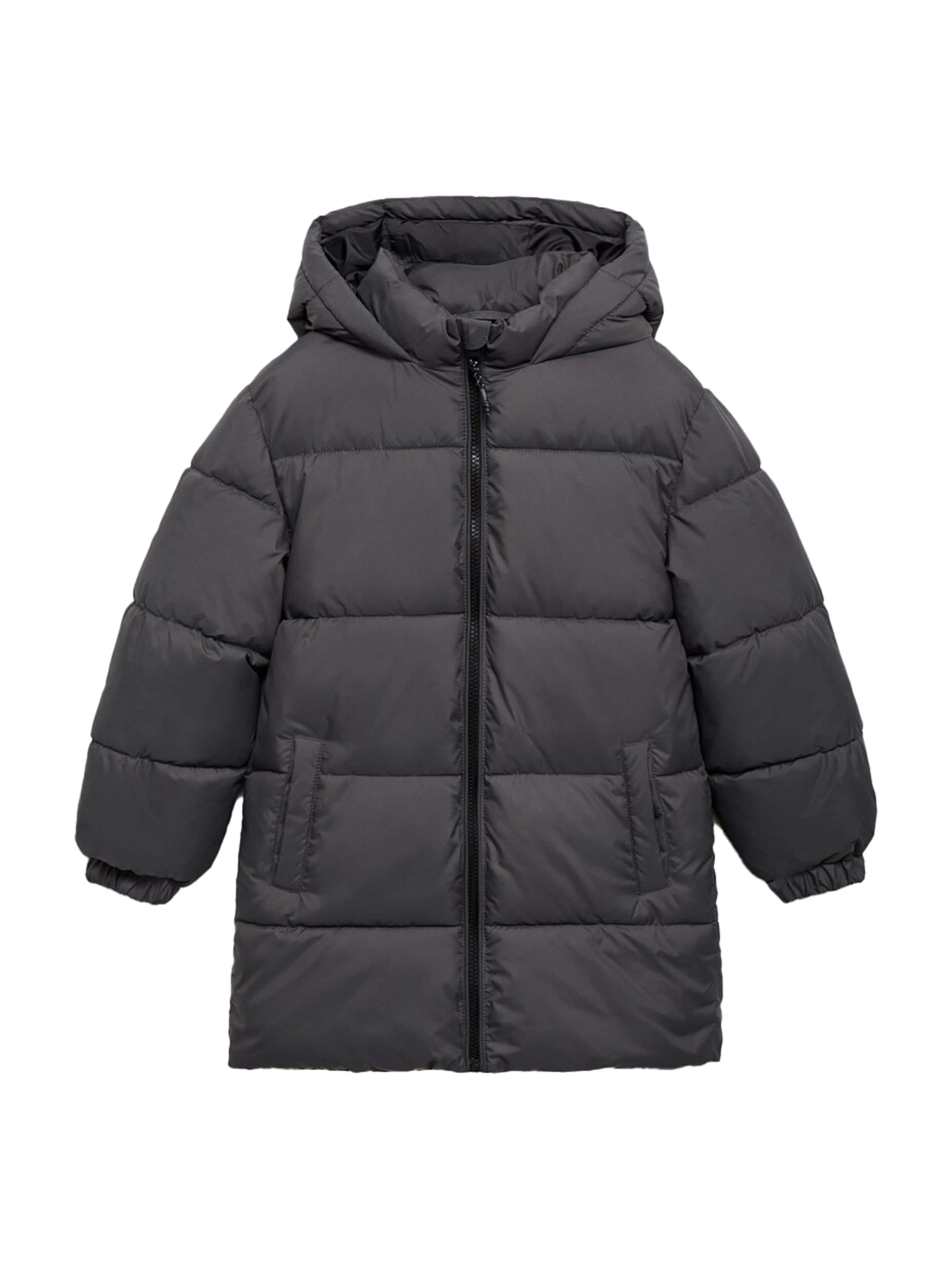 MANGO KIDS Winter jacket in Grey: front