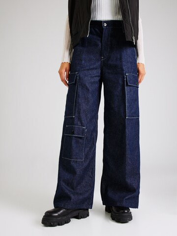 G-Star RAW Wide leg Jeans in Blauw: voorkant