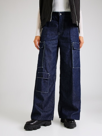 Wide Leg Jean G-Star RAW en bleu : devant