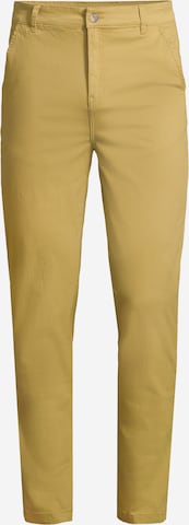 Slimfit Pantaloni eleganți de la AÉROPOSTALE pe galben: față