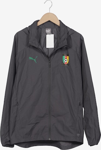 PUMA Jacke L-XL in Grau: Vorderseite