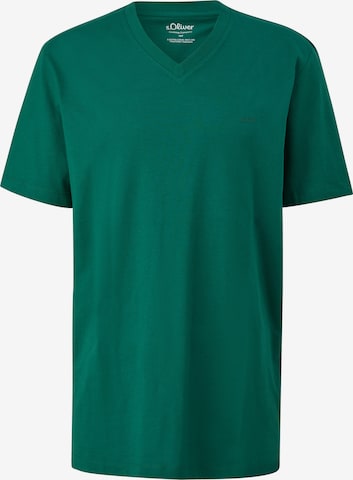 s.Oliver Men Big Sizes T-Shirt in Grün: Vorderseite