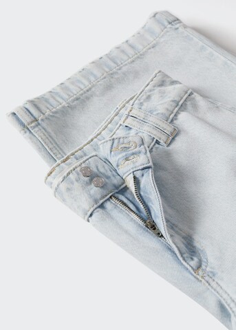 MANGO Wide Leg Jeans i blå