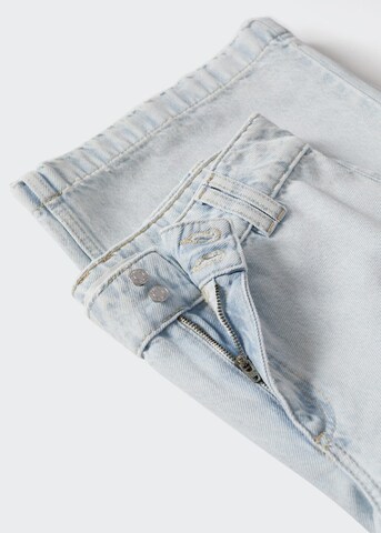 MANGO Wide leg Jeans i blå