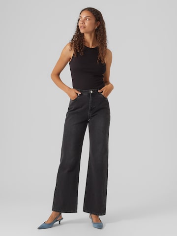 VERO MODA Wide Leg Jeans 'Rachel' in Schwarz