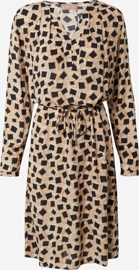 Cartoon Kleid in camel / schwarz / weiß, Produktansicht