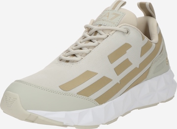 Baskets basses EA7 Emporio Armani en gris : devant