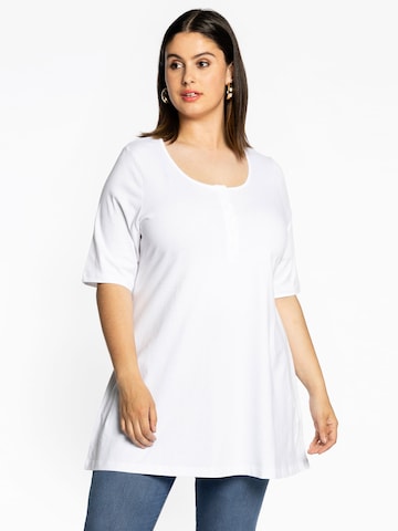 Yoek Tunic ' COTTON ' in White: front