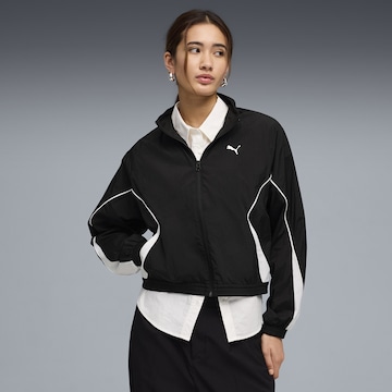 PUMA Sportjacke in Schwarz: Vorderseite