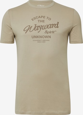 s.Oliver T-Shirt in Beige: Vorderseite