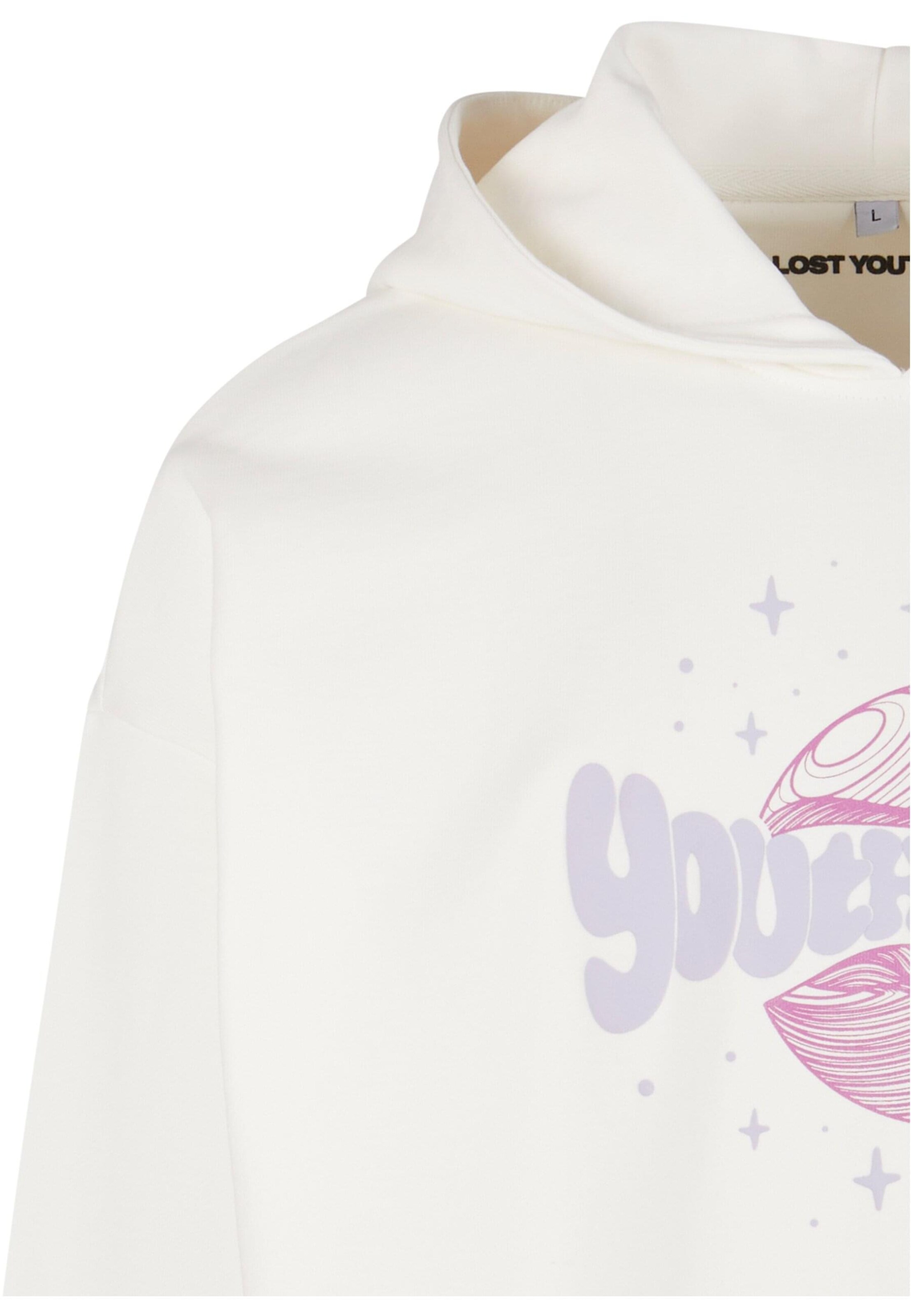 Sweat-shirt 'Qauke V.2' Lost Youth en blanc