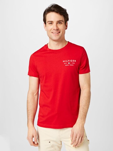 TOMMY HILFIGER - Camisa em vermelho: frente