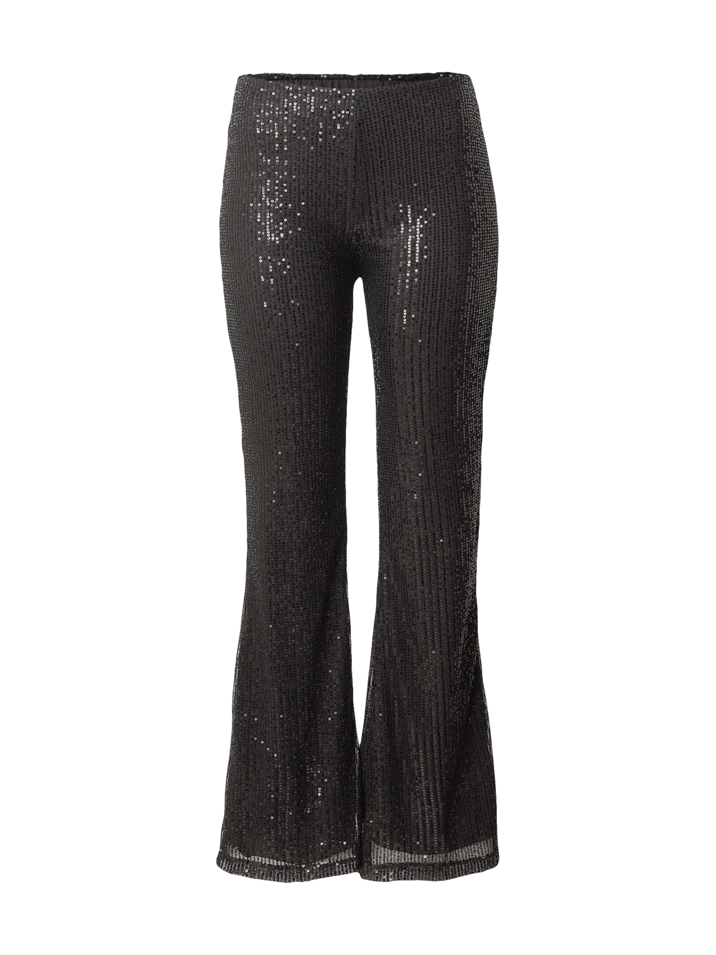 Hailys Zvonový Kalhoty – černá: přední strana