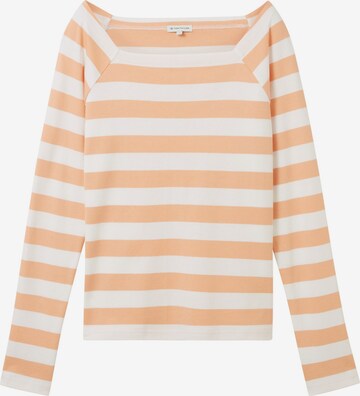 T-shirt TOM TAILOR en orange : devant