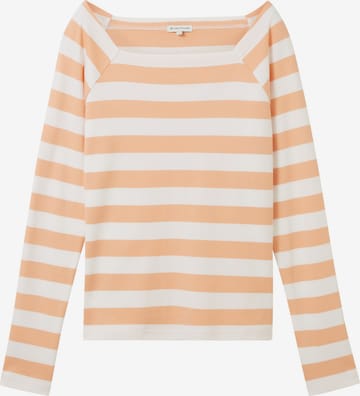 T-shirt TOM TAILOR en orange : devant