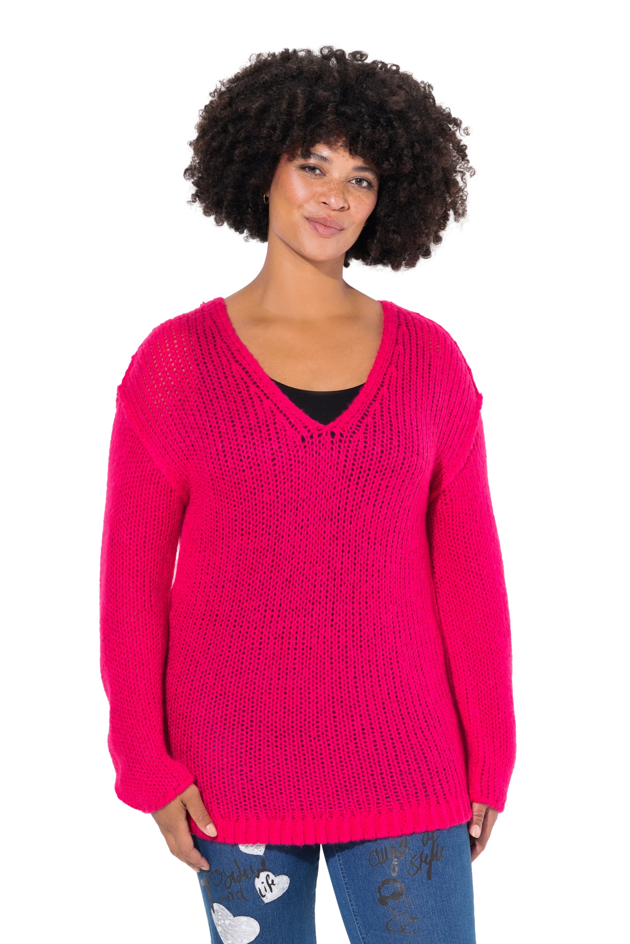 Angel of Style Trui in Roze: voorkant