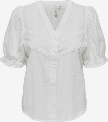 ONLYBluza - bijela boja: prednji dio