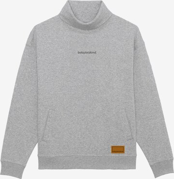 Bolzplatzkind Sweatshirt in Grey: front