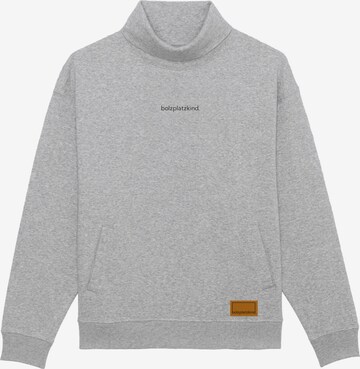 Bolzplatzkind Sweatshirt in Grau: predná strana