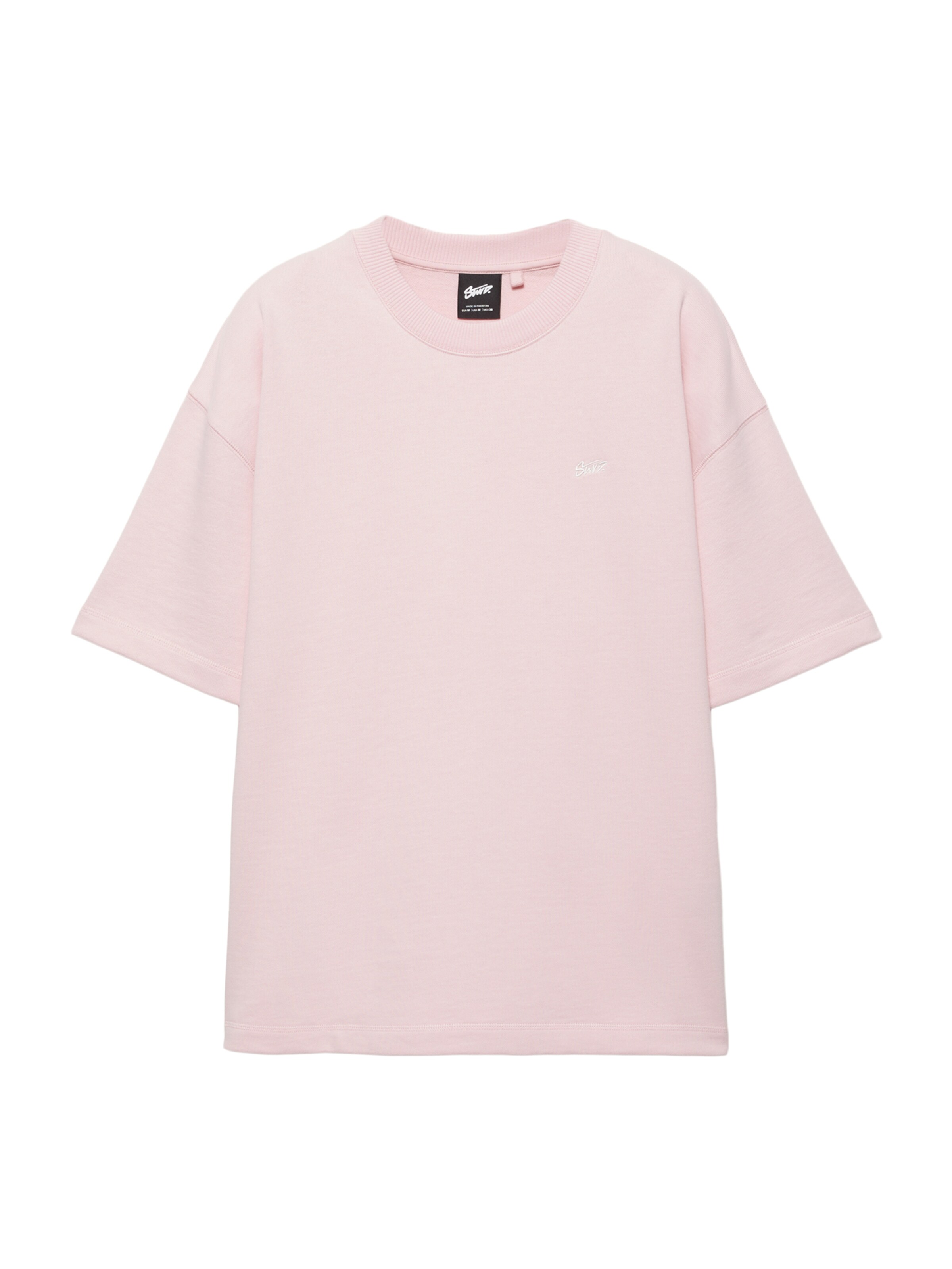 Pull&Bear T-Shirt 'STWD' in rosé, Produktansicht