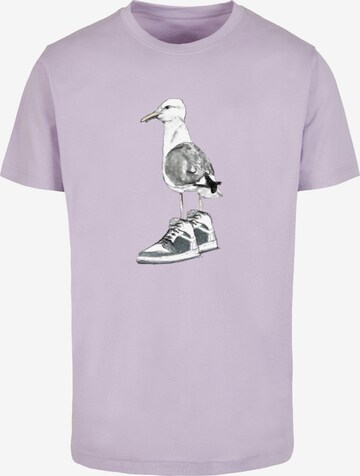 T-Shirt Mister Tee en violet : devant