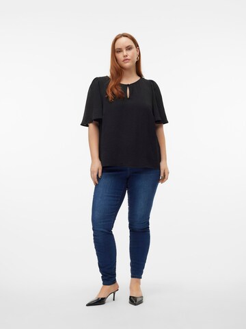 Vero Moda Curve Blouse 'VMAlva' in Zwart