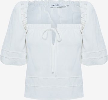 The Fated Blouse 'JOZIE' in Wit: voorkant
