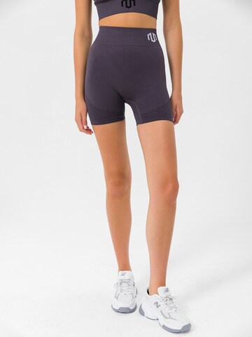 MOROTAI Skinny Sportshorts  'Naikan' in Grau: predná strana