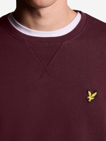 Lyle & Scott Sweatshirt 'Brushed Back Crew Neck Sweatsh ML1131V' i röd