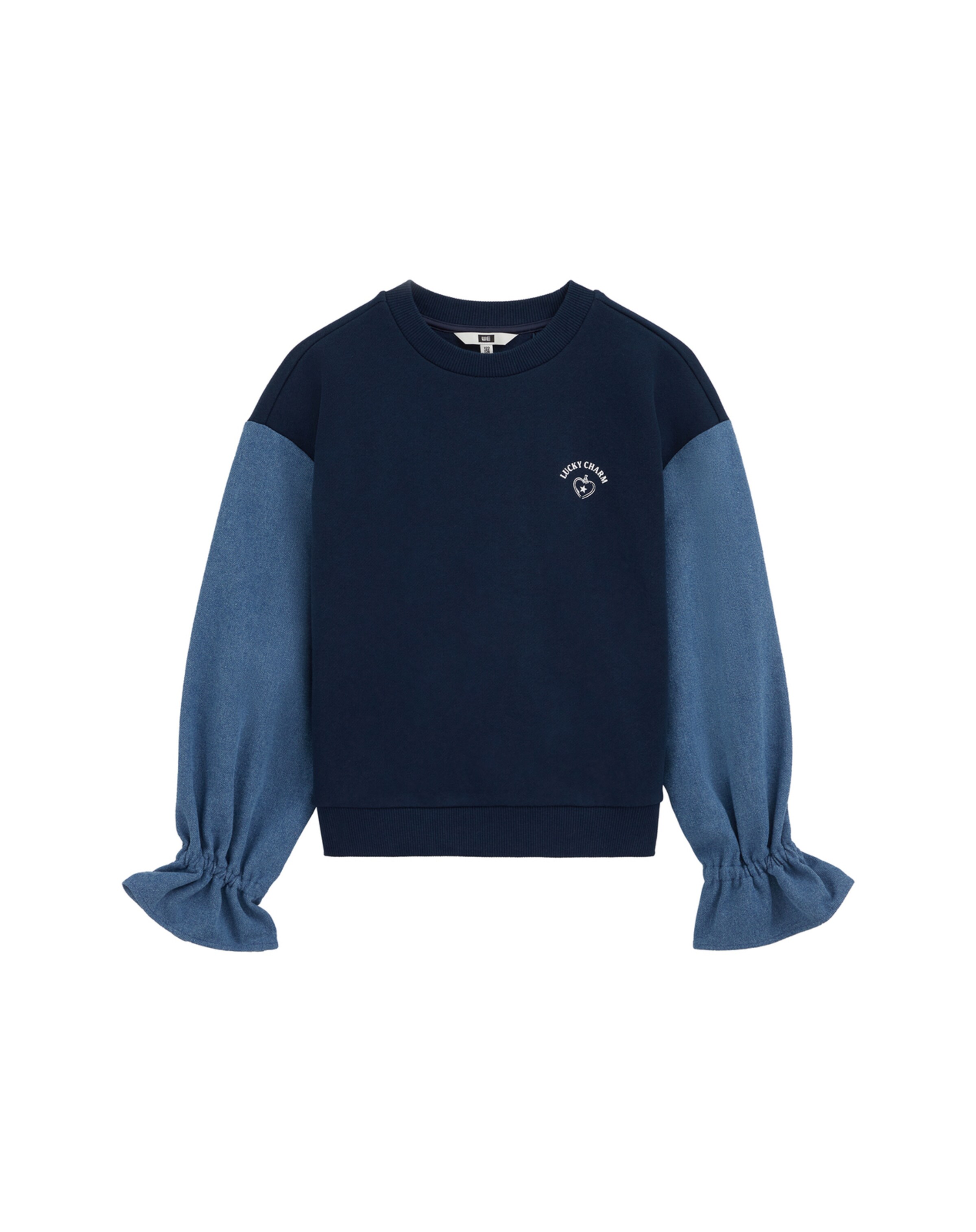 WE Fashion - Sweatshirt em azul: frente