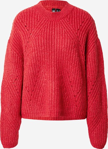 PIECES Pullover 'OBINA' in Rot: predná strana