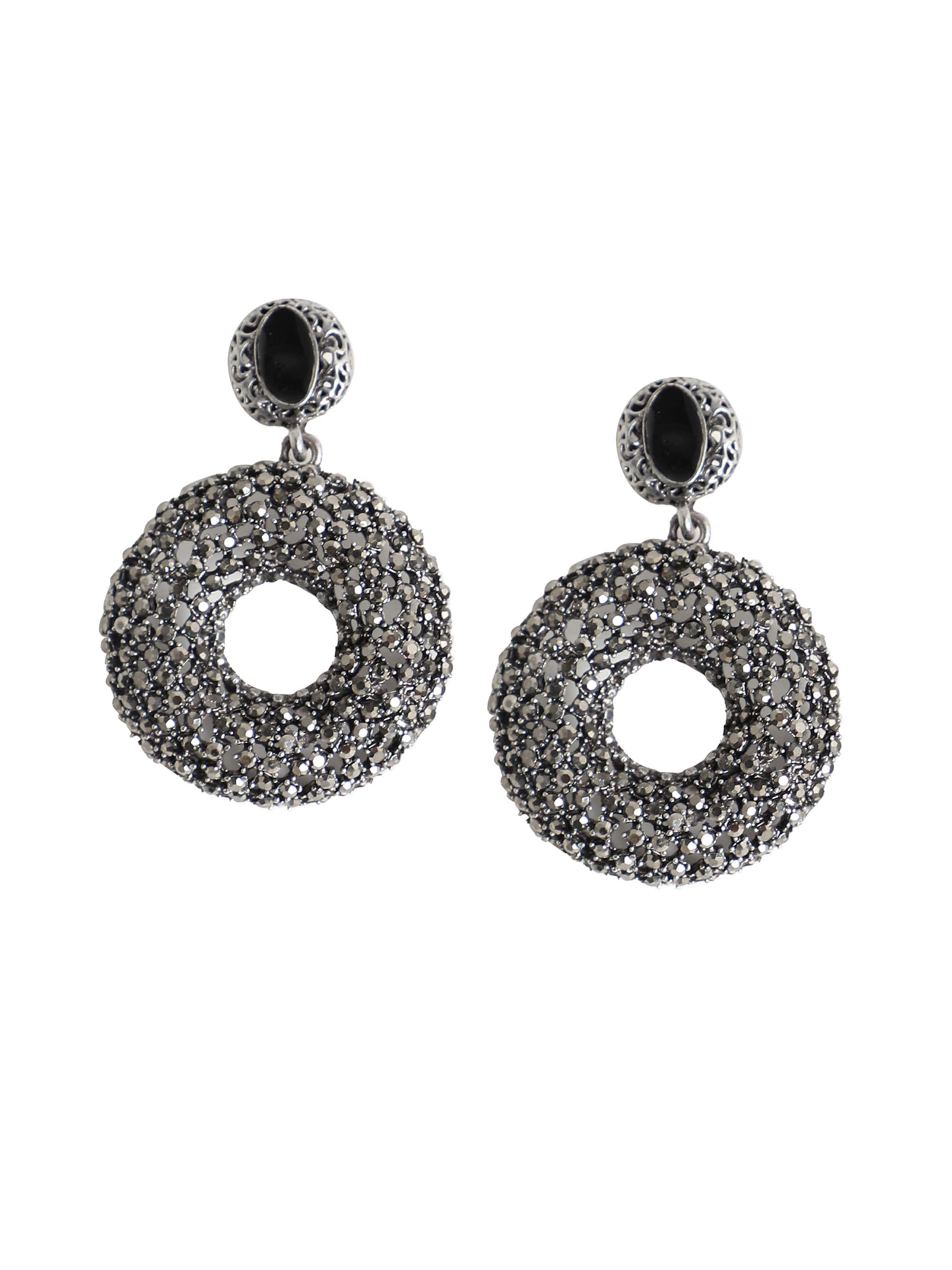 SOHI Náušnice ' Kimberlyn ' - Čierna: predná strana